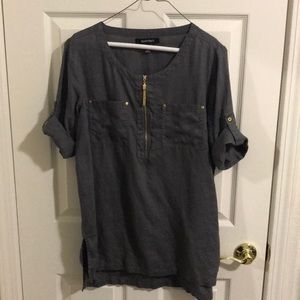 100% Linen casual/dressy top